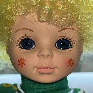 1989 Brinn August Calendar Clown Doll with Stand